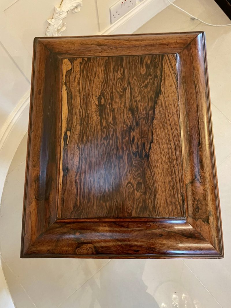 Quality Antique William IV Rosewood Work Box - Image 10